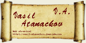 Vasil Atanackov vizit kartica